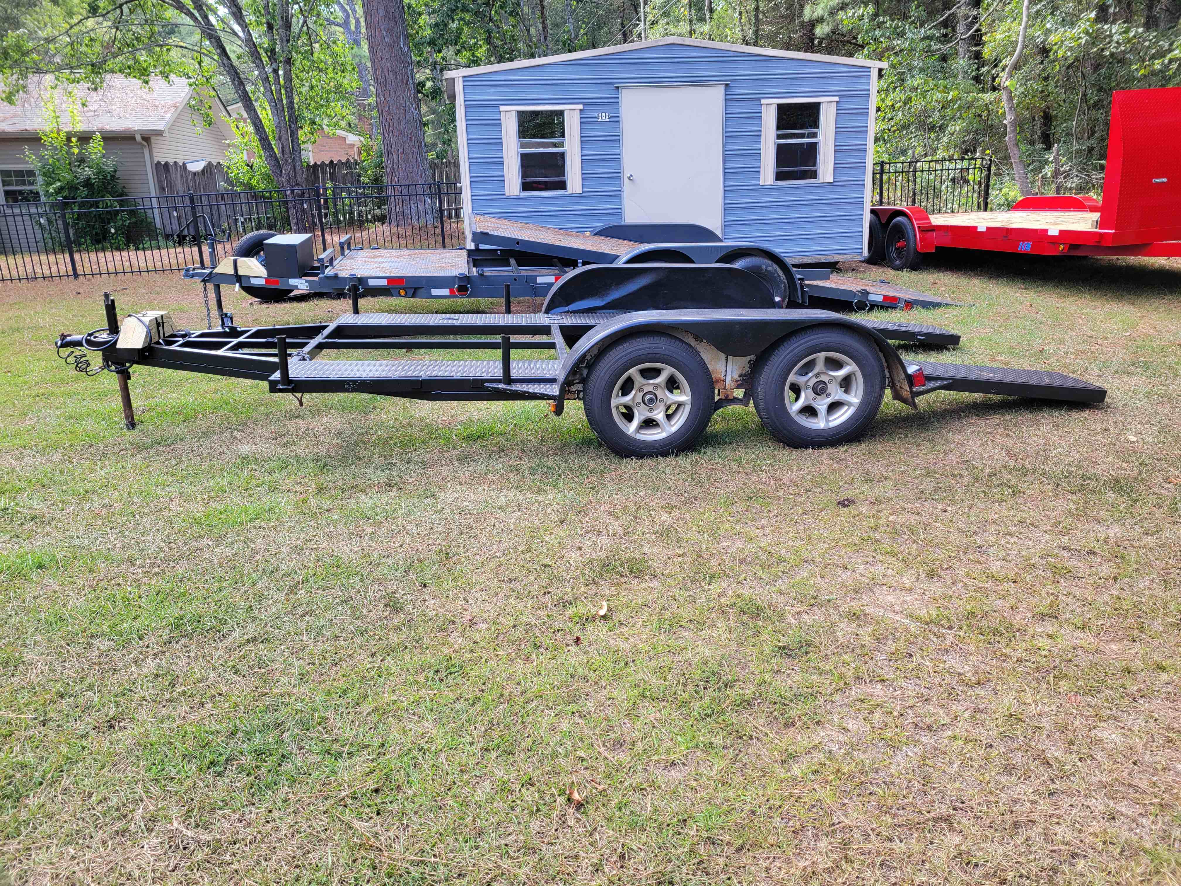 2000 Low Boy Open Center Car Hauler - Image 1