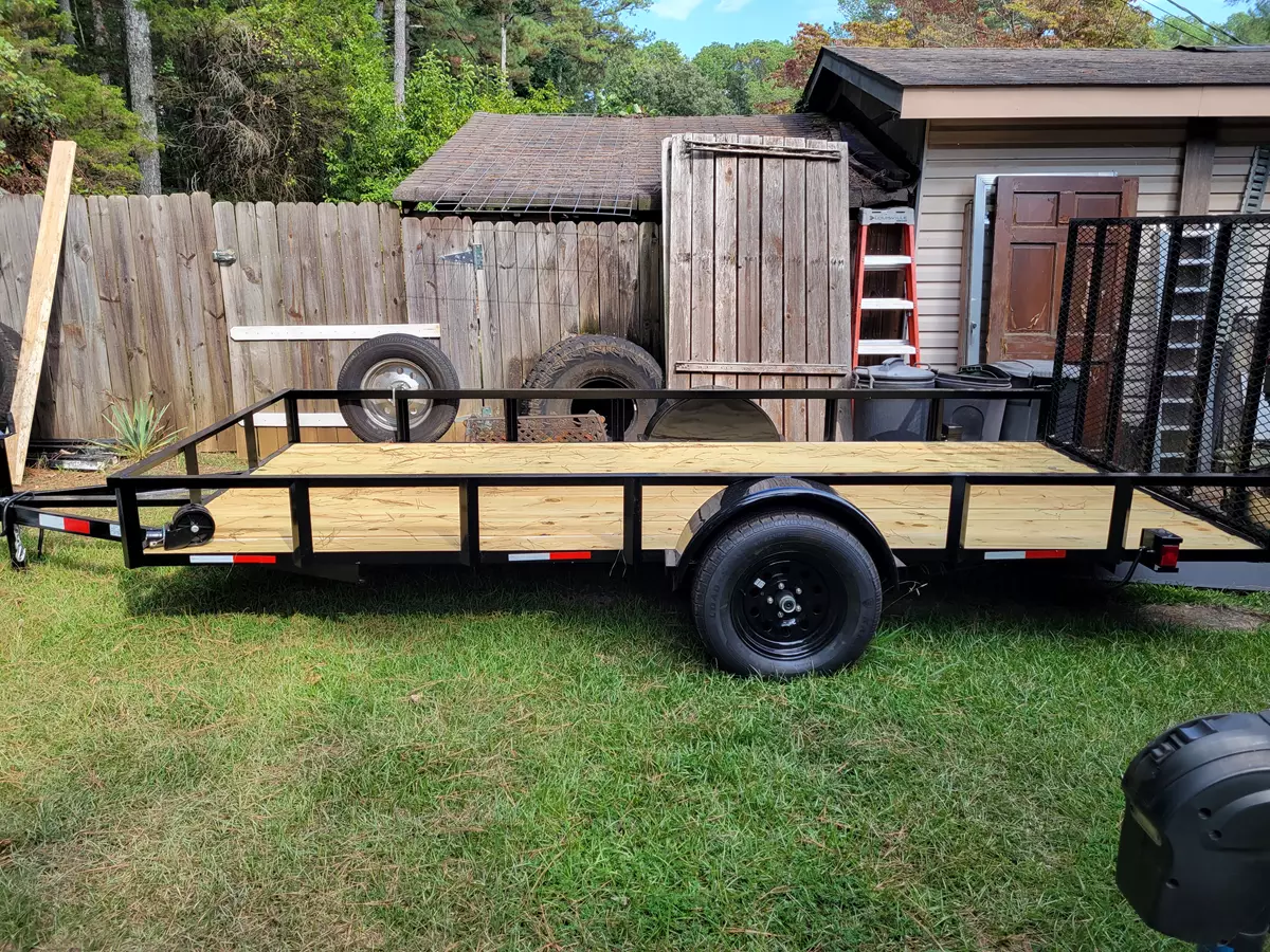 14-foot utility trailer with removable gate for versatile hauling